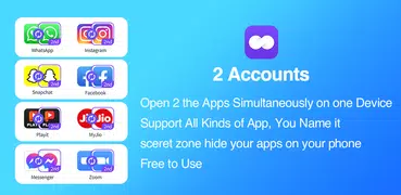 2Accounts - Dual Apps Space