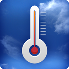 Hot Wetter Thermometer Zeichen