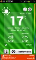 Hot Wetter Thermometer Plakat