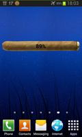 Bateria Cigarro Widget imagem de tela 1