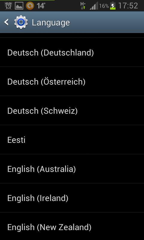 android wear change language