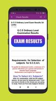 برنامه‌نما O/L Exam Results (සා.පෙළ) عکس از صفحه