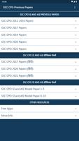 SSC CPO Exam Tests SI and ASI Plakat