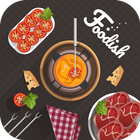 Foodish cuisines and recipes icon