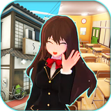 Anime School City Life Sim 3D ícone