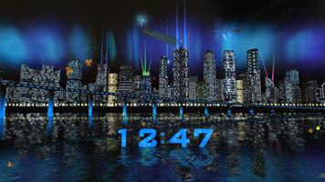 City Fireworks Live Wallpaper plakat