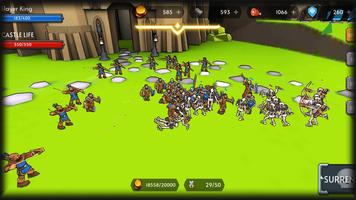 Epic Fantasy Battle Simulator - Kingdom Defense capture d'écran 1