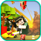 Pixel Block Battle Gun 3D biểu tượng