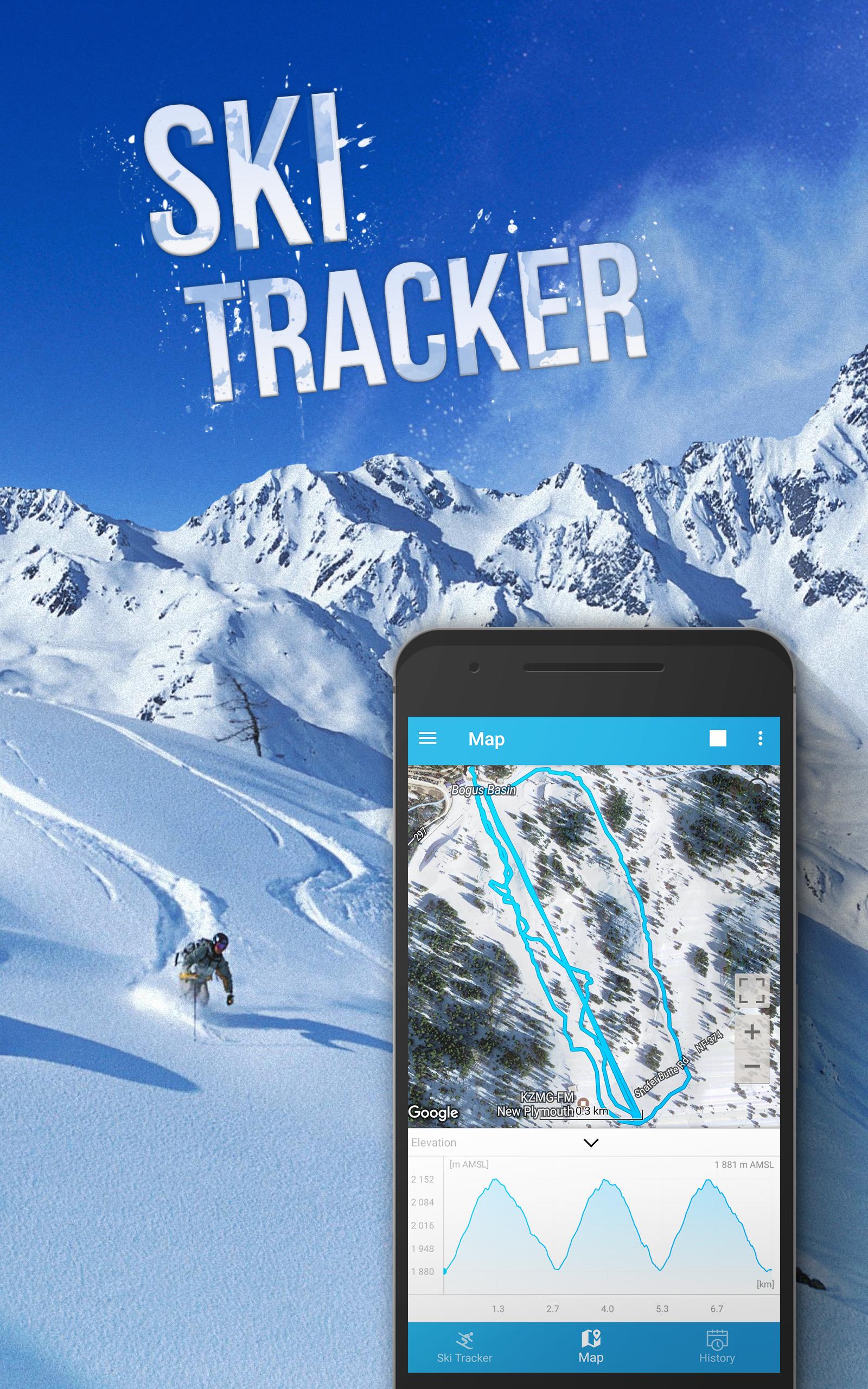 Ski tracks