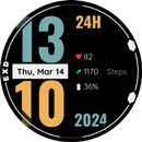 EXD026: Digital Watch Face APK