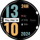 EXD026: Digital Watch Face ícone