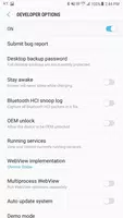 Developer Options ภาพหน้าจอ 1