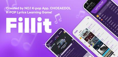 FillIt-Learn KOREAN with KPOP 포스터