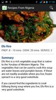 Recipes from Nigeria captura de pantalla 2