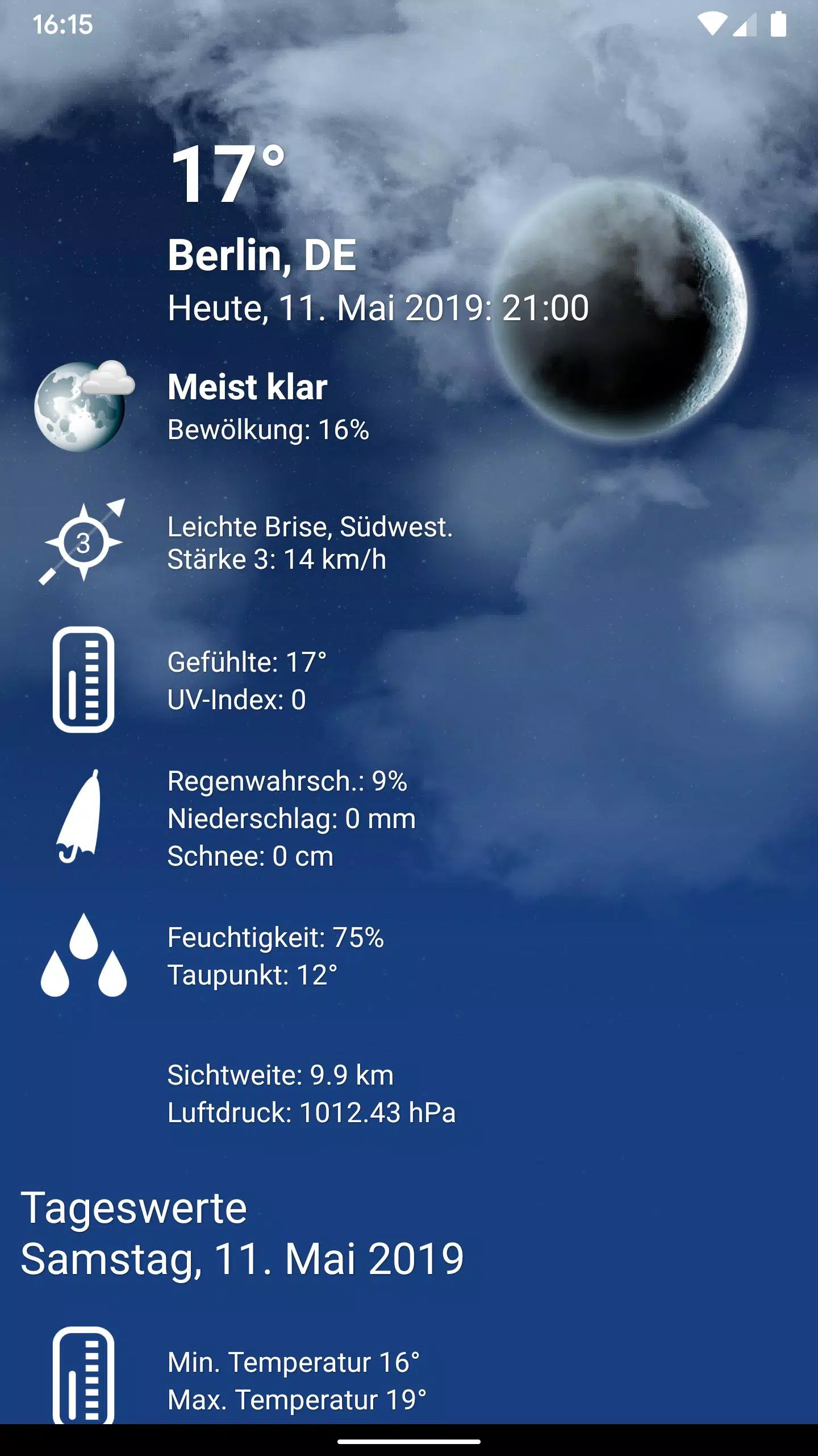 Wetter Schweiz XL PRO APK für Android herunterladen