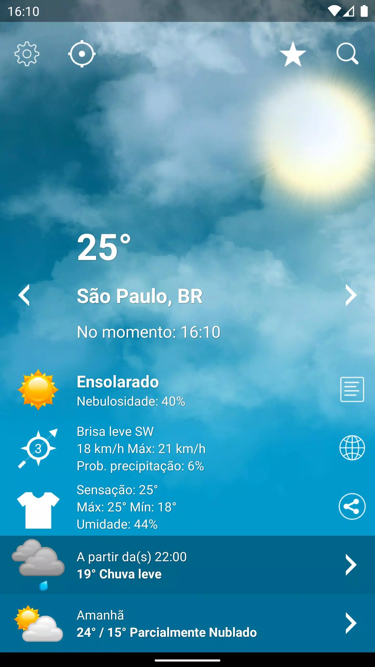 6 apps de clima para verificar a previsão do tempo