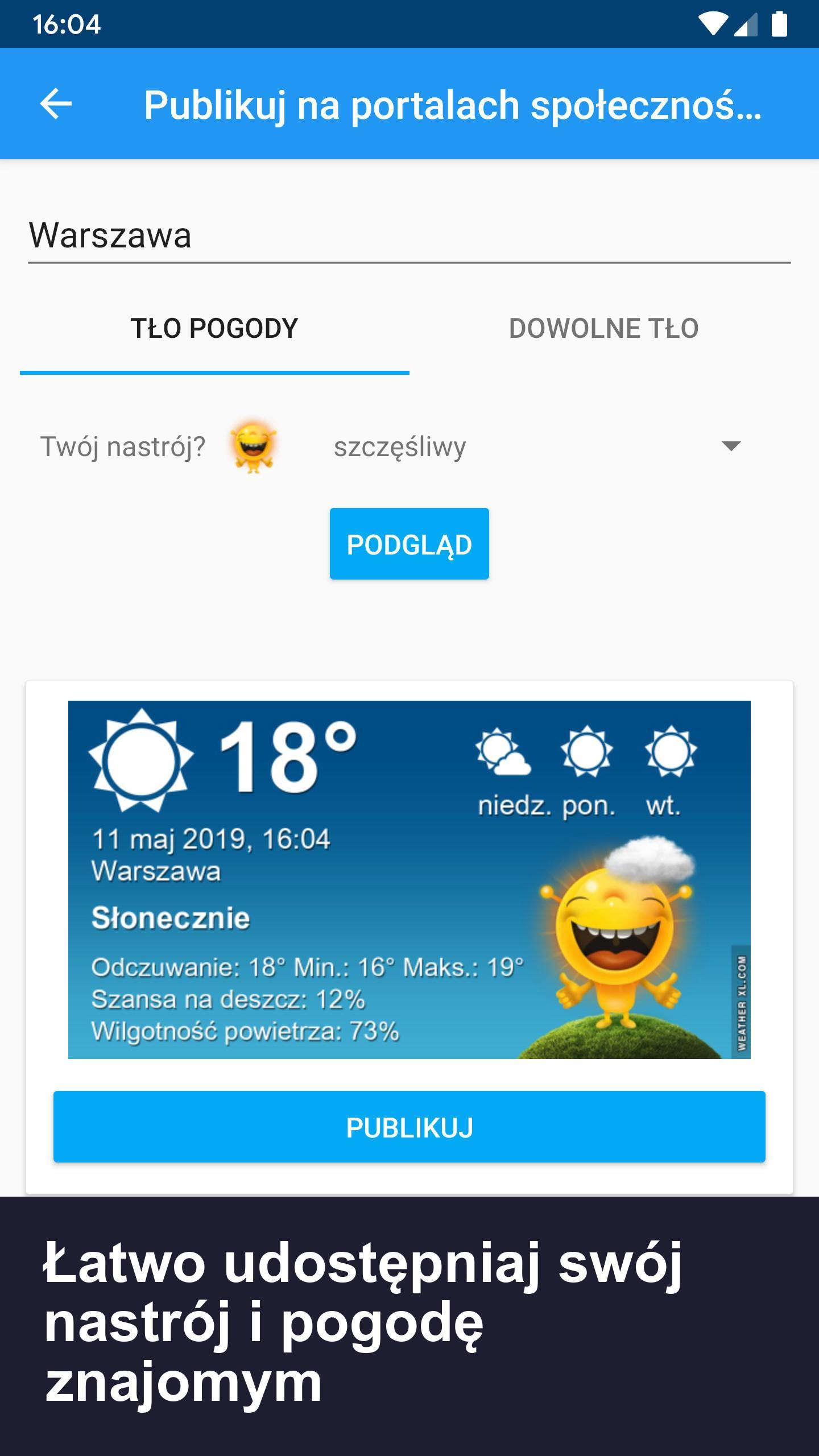 Pogoda Polska XL PRO for Android - APK Download