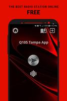 Q105 Tampa App Radio FM USA Free Online โปสเตอร์