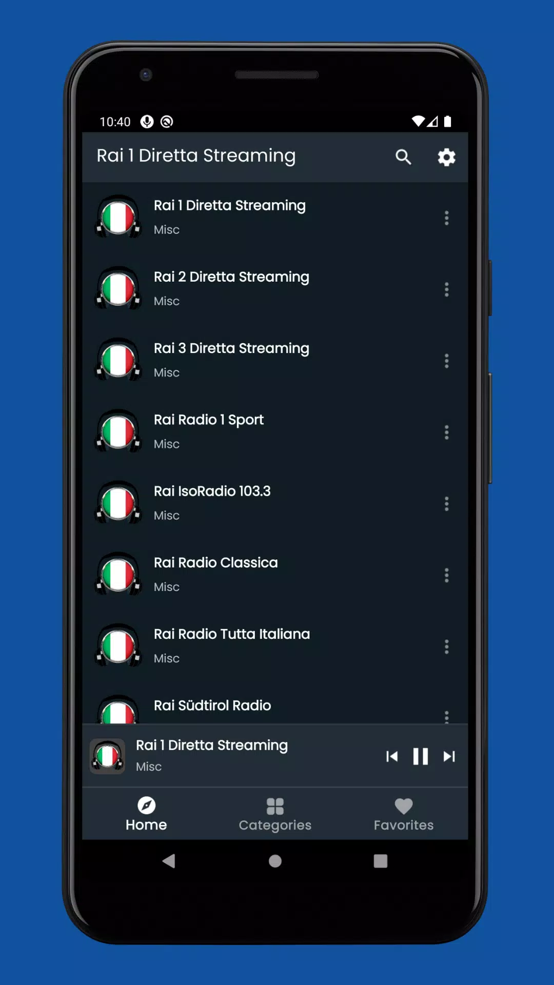 Rai 1 Diretta Streaming APK for Android Download