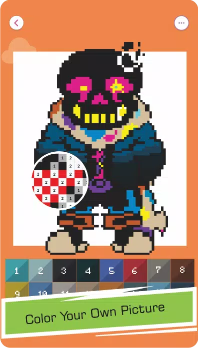 Dream Sans Pixel Art Color By Number Download