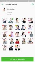 EXO WAStickerApps KPOP Idol for Whatsapp ภาพหน้าจอ 3