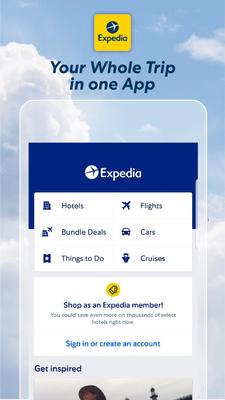 Expedia Screenshots