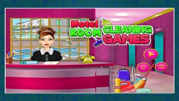 Hotel Room Cleaning Games پوسٹر