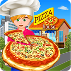 Pizza entrega cocina juegos icono