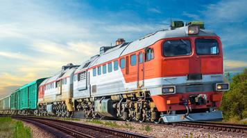 Express Train indian Rail الملصق