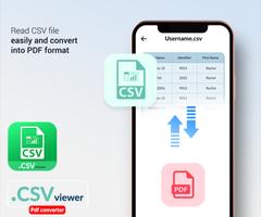 Csv To Pdf Viewer & Converter الملصق