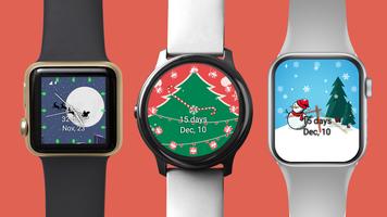 Christmas watch face - Wear OS الملصق