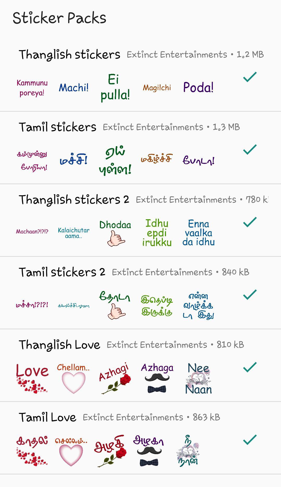 Tamil Stickers For Android Apk Download
