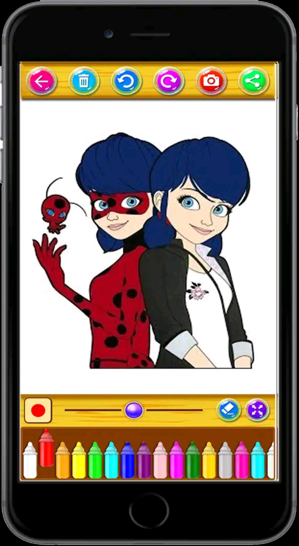 Miraculous Ladybug Cat Noir Coloring Book Kids For Android