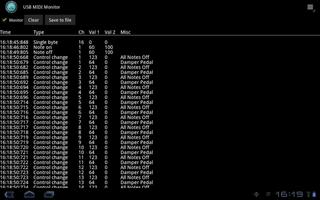 USB MIDI Monitor penulis hantaran