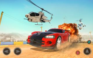 Crazy Car Stunts Car Game 3D Affiche