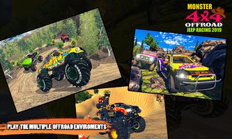 Monster 4x4 Offroad Jeep Racing 2019 capture d'écran 2