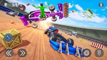 Formula Car Crash Mad Racing Affiche