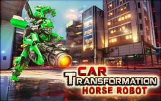 Car Transformation Horse Robot Affiche