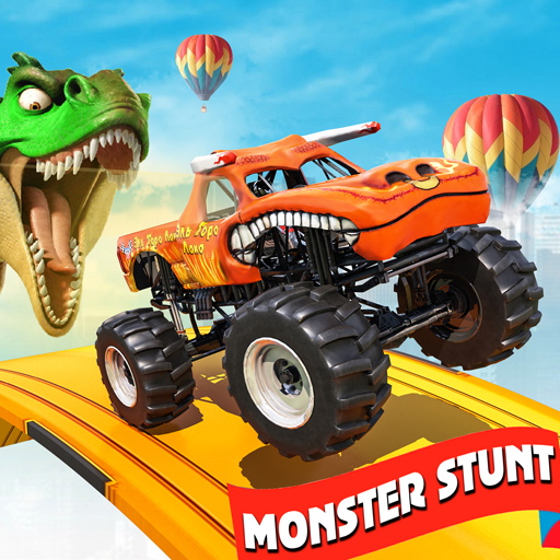 Monster Truck Ramp Car Stunts