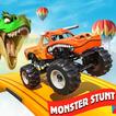 Monster Truck Ramp Car Stunts