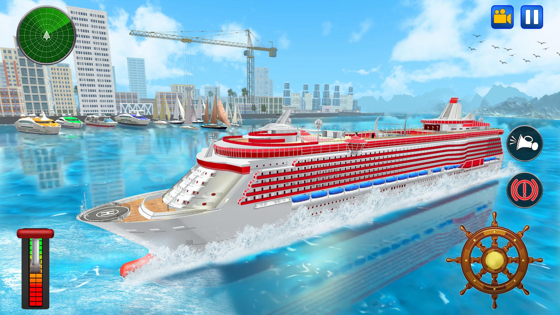 Real Cruise Ship Driving Simul APK للاندرويد تنزيل