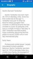 Sachin Tendulkar(Biography) screenshot 2