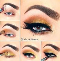 Poster Tutorial di Eye Makeup Step by Step