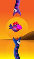 Tandang Bird – Flying Rooster Flap Games Affiche