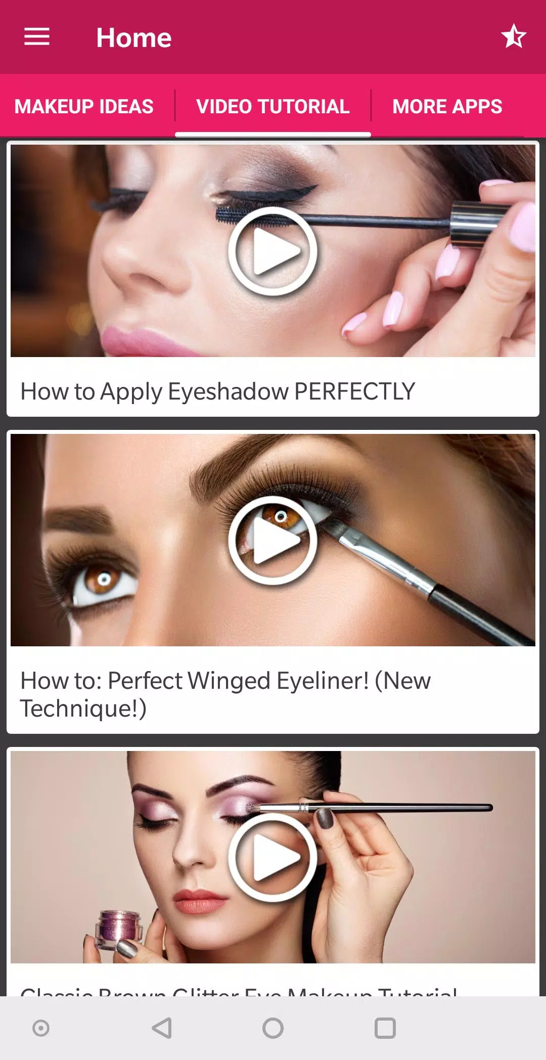 Descarga de APK de Tutorial de vídeo de maquillaje de ojos para Android Descarga de APK de Tutorial de vídeo de maquillaje de ojos para Android