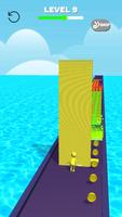 Tower Stack colors kick-Collect cubes tower run پوسٹر