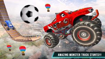 Monster Truck Stunt Games - Mega Ramp GT Racing الملصق