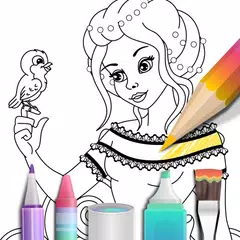 Скачать Princess coloring book APK
