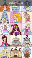 Princess coloring book Poster