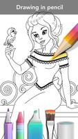 Princess coloring book captura de pantalla 2